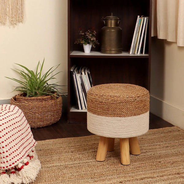 Handmade wooden foot stool