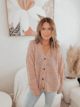 MAXTED pink twist quinn cardi