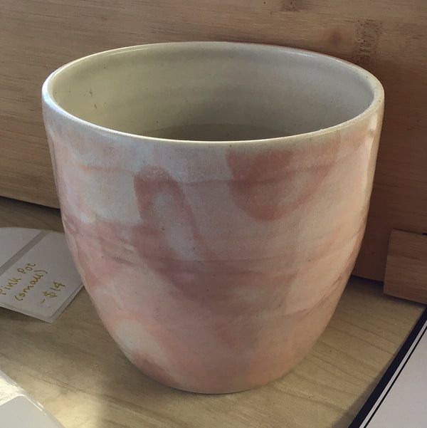 Handmade pink marble pot