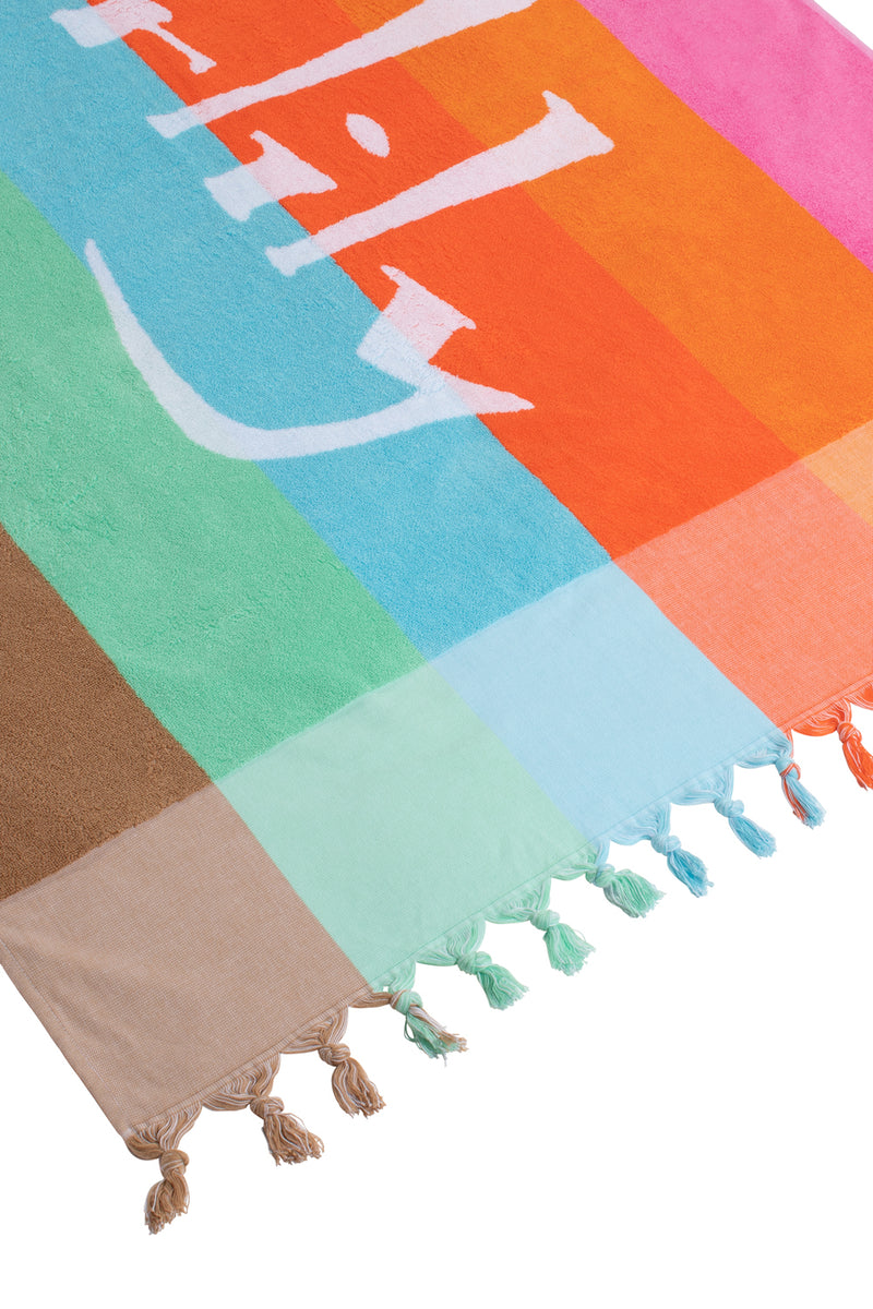 Tigerlily Kaleho Beach Towel - Multi Stripe
