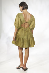Rue Stiic Lacey Mini  Dress in Cedar Green