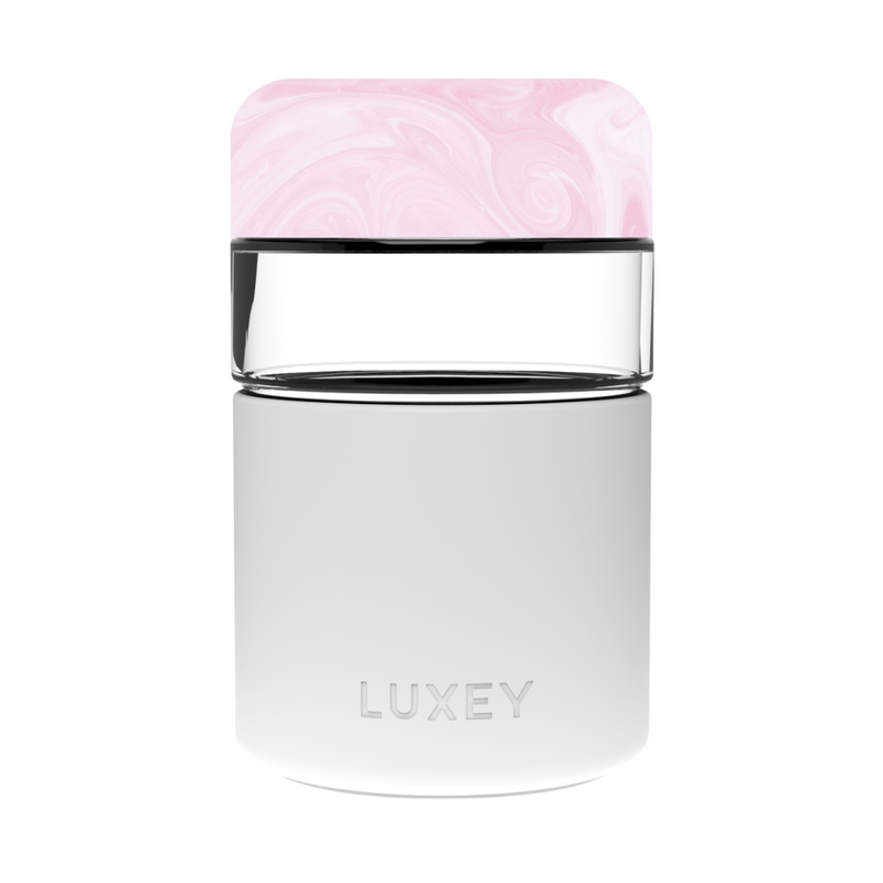 Luxey Glass Coffee Cup - Rose Quartz