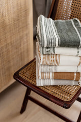 Ethiopian Striped Cotton Throw Blanket